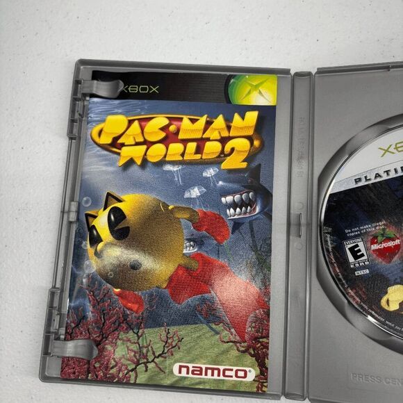 Pac-Man World 2 (Microsoft Xbox, 2002) Complete w/ Manual - Tested Working - Picture 4 of 6